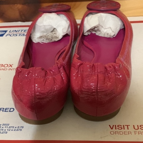 Dark pink Tory Burch leather flats - Picture 4 of 6